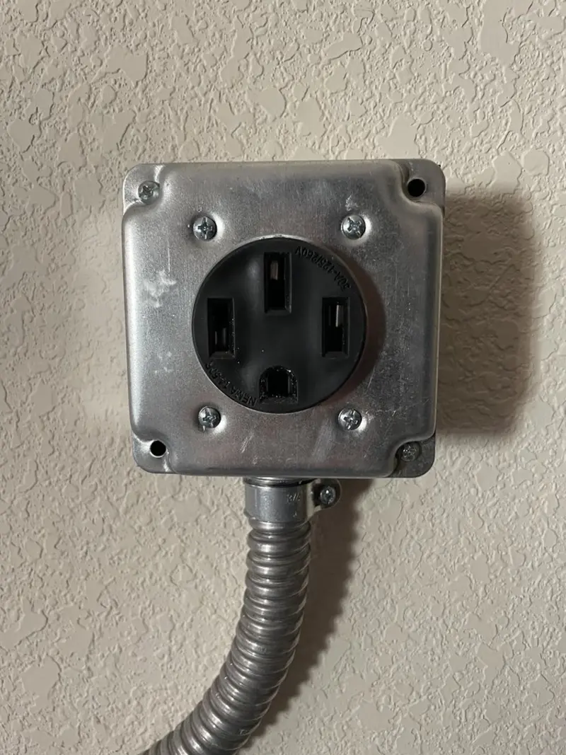 NEMA 14-50 outlet installed for Electrical Panel Upgrade in Orlando